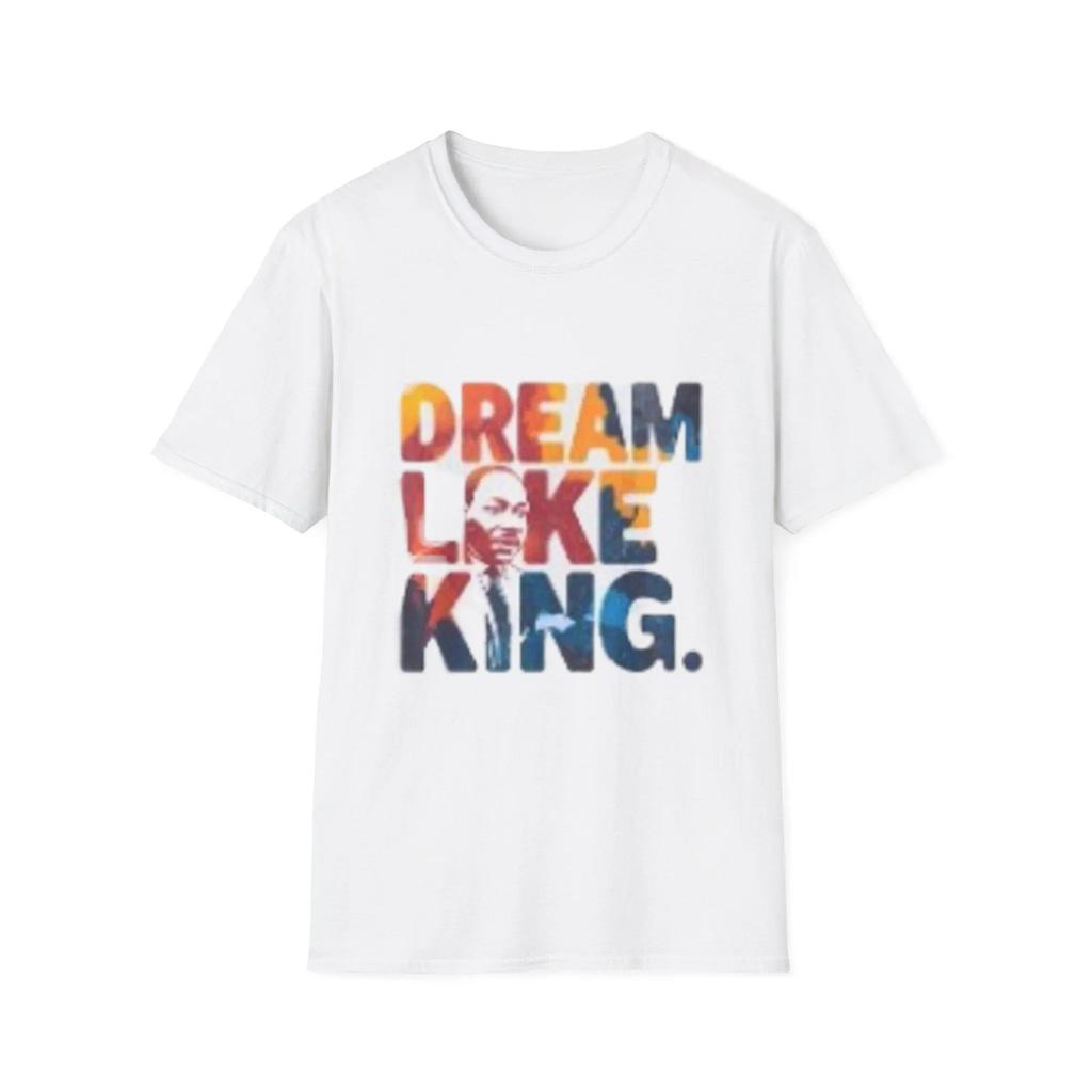 Martin Luther King T Shirt Europe United States Fashion Men Women Short Sleeve Tees Streetwear Loose Casual Retro Trend Portrait