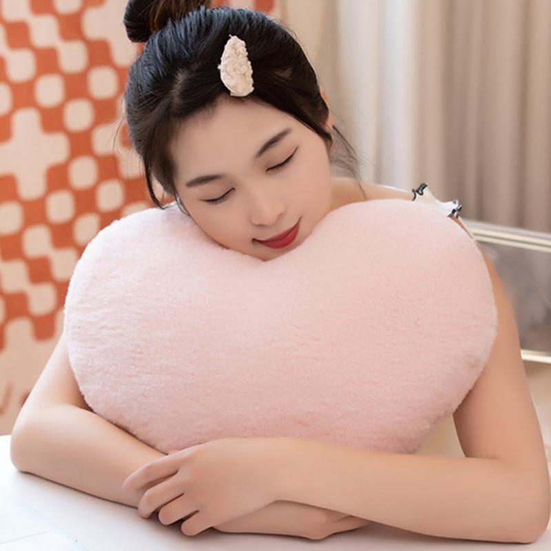 Romance Love Shape Pillow With High Resiliences PP Cotton Filling Ideal for Lounges Bedroom Decoration
