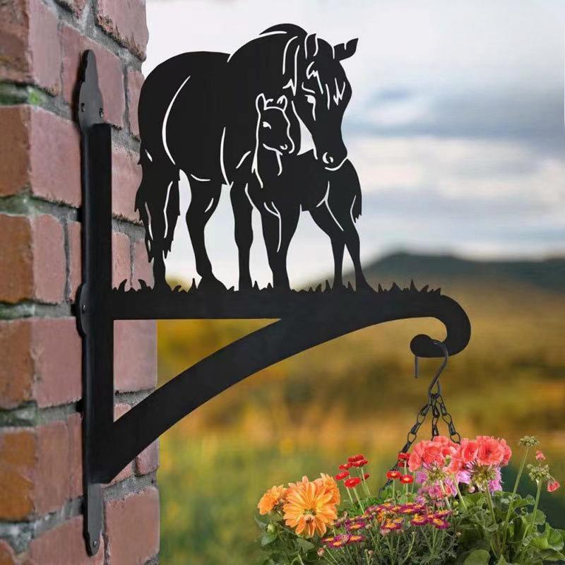 Gancio Gabbia per Uccelli Fata dei Fiori Ciondolo da Cortile, Ornamento Paesaggistico da Giardino Esterno, Decorazione da Appendere per Giardino, Supporto Casetta per Uccelli