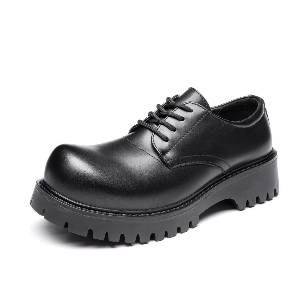 Size 38-49 Men Korea Leather Platform