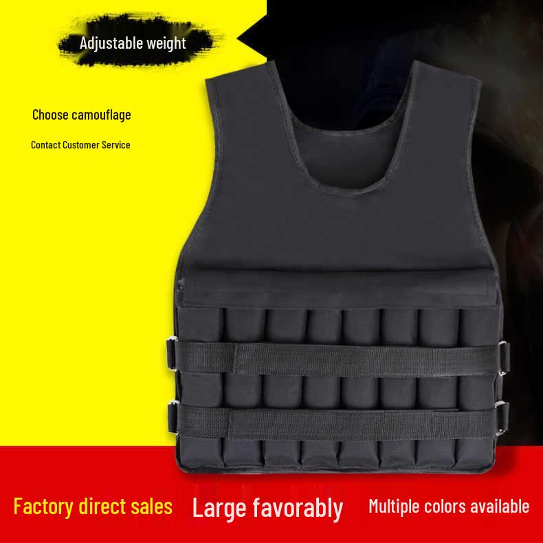 Adjustable Iron Sand Weight-Bearing Vest for Running and Training - Breathable, Invisible Fitness Equipment.