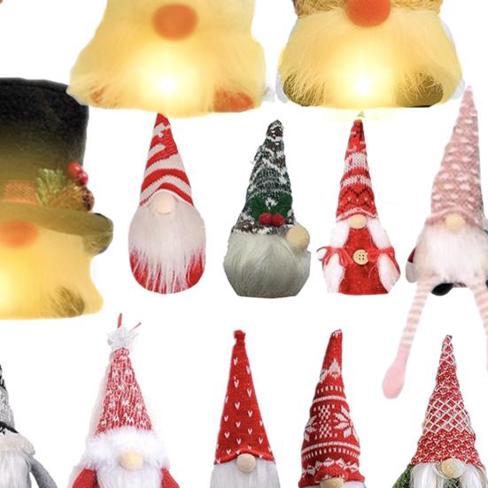 Gnome Advent Calendars 2025 24 Days Christmas Countdown Calendar with 24 Collectible Figures Light-Up Gnome Ornaments for Home Decor