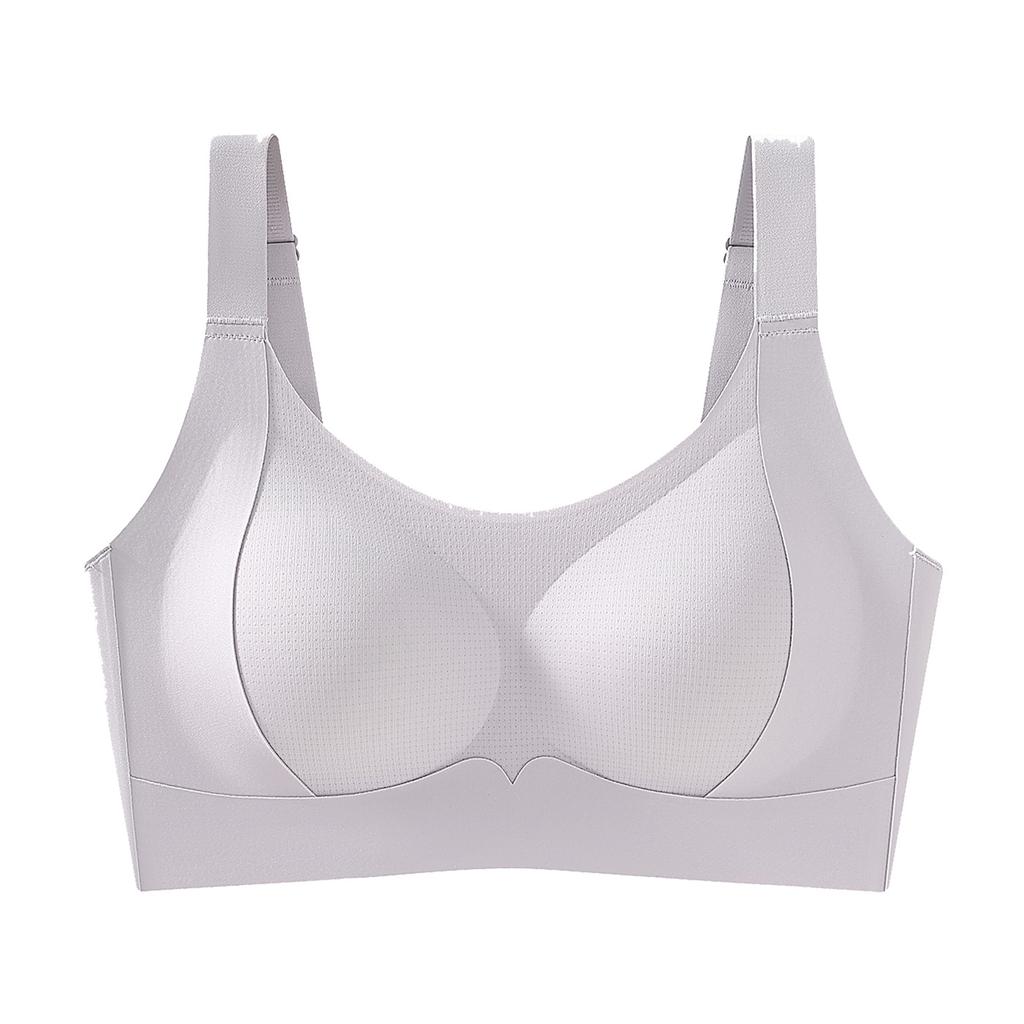 Traceless big breasts show small women Lift secondary breast support Anti-sagging ultra-thin full cup thin Traceless bra women