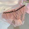 Girls lace mesh underwear breathable ladies sexy panties