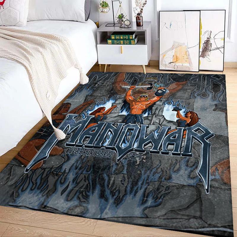 Manowar: Blood Kings carpet Doormat Living room and bedroom mats Dormitory decoration Bathroom mat Office chair cushion