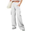 Womens High Waist Drawstring Cargo Sweatpants Casual Loose Long Pants
