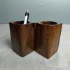 Wood Pen Container Large-capacity Desktop Storage Bucket Stationery Storage Holder  School Office