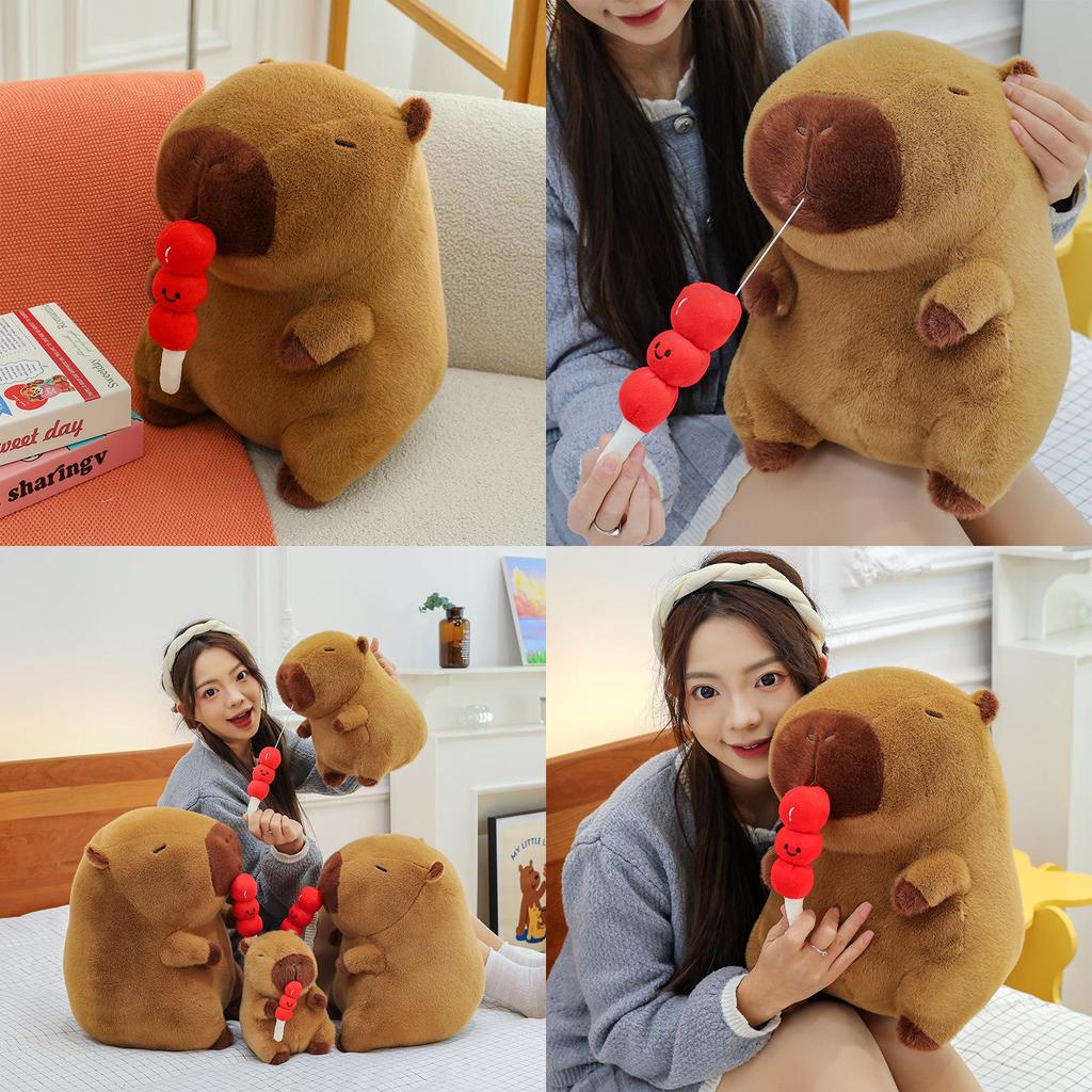 Adorable Yellow Capybara Plush Toy Soft And Cuddly Stuffed Animal Pillow Gift