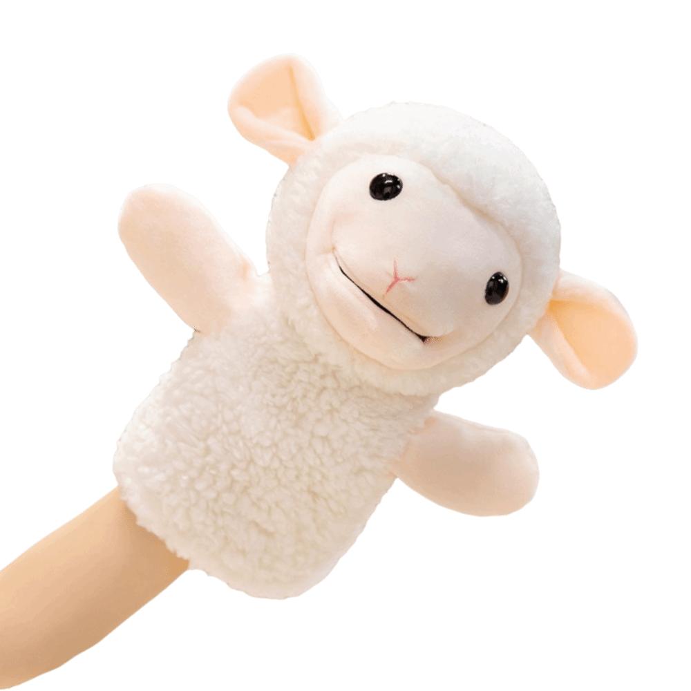 

Cute Goat Sheep Plush Puppets 25cm Stuffed Plush Animal Toy Cute Doll Stuffed Hand Doll Game Props Style B