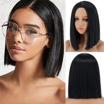 613 Peruci sintetice blonde Peruci Bob drepte scurte pentru femei Partea mijlocie Natura Negru Roșu Roz Portocaliu Paruri Cosplay