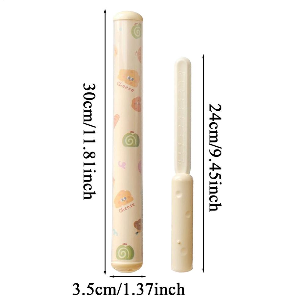 

Rolling Pin For Dough Non-stick Pasta Tools Roller Multifunctional Baking Rolling Pin With Scale For Icing Decoration Fondant бежевий