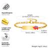 Name Free Customized Bracelet for Baby,Cute Birthday Anniversary Personalized Info Customization Bracelets,Link Chain Bracelet