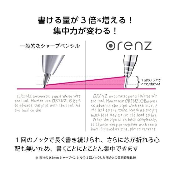Pentel Orenz Limited Edition Clear Body Mechanical Pencil, 0.5mm, Clear Yellow (XPP505-TG) - Features the "Orenz System" That Prevents Lead Breakage