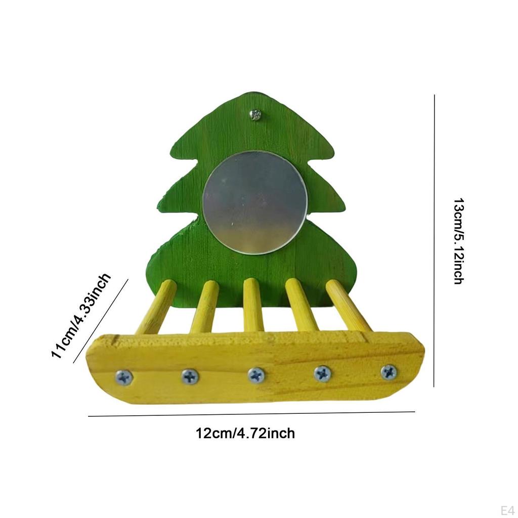 Bird Mirror Stand for Parrots And Finches with Easy Clean Feature