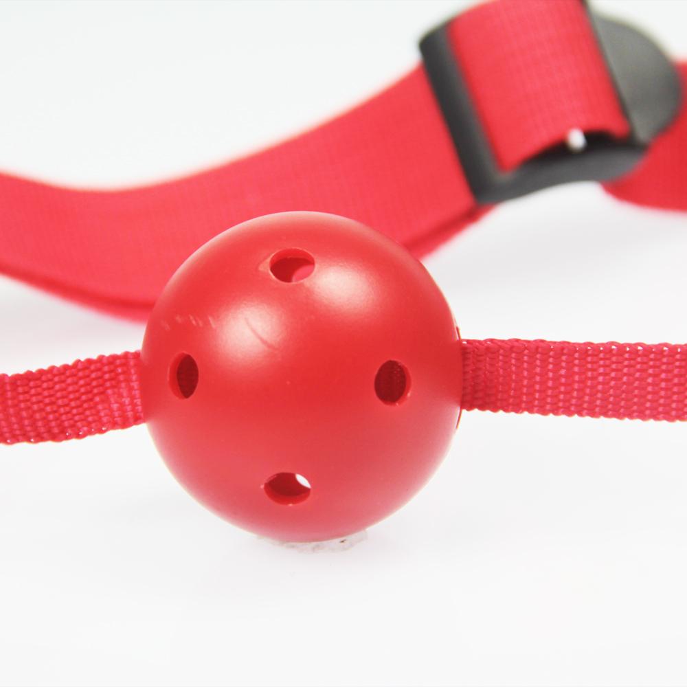 Bondage Gag Boutique Beginners Sex Toys Hollow Ball Mouth Oral Fixation Stuffed Adult Games For Couples