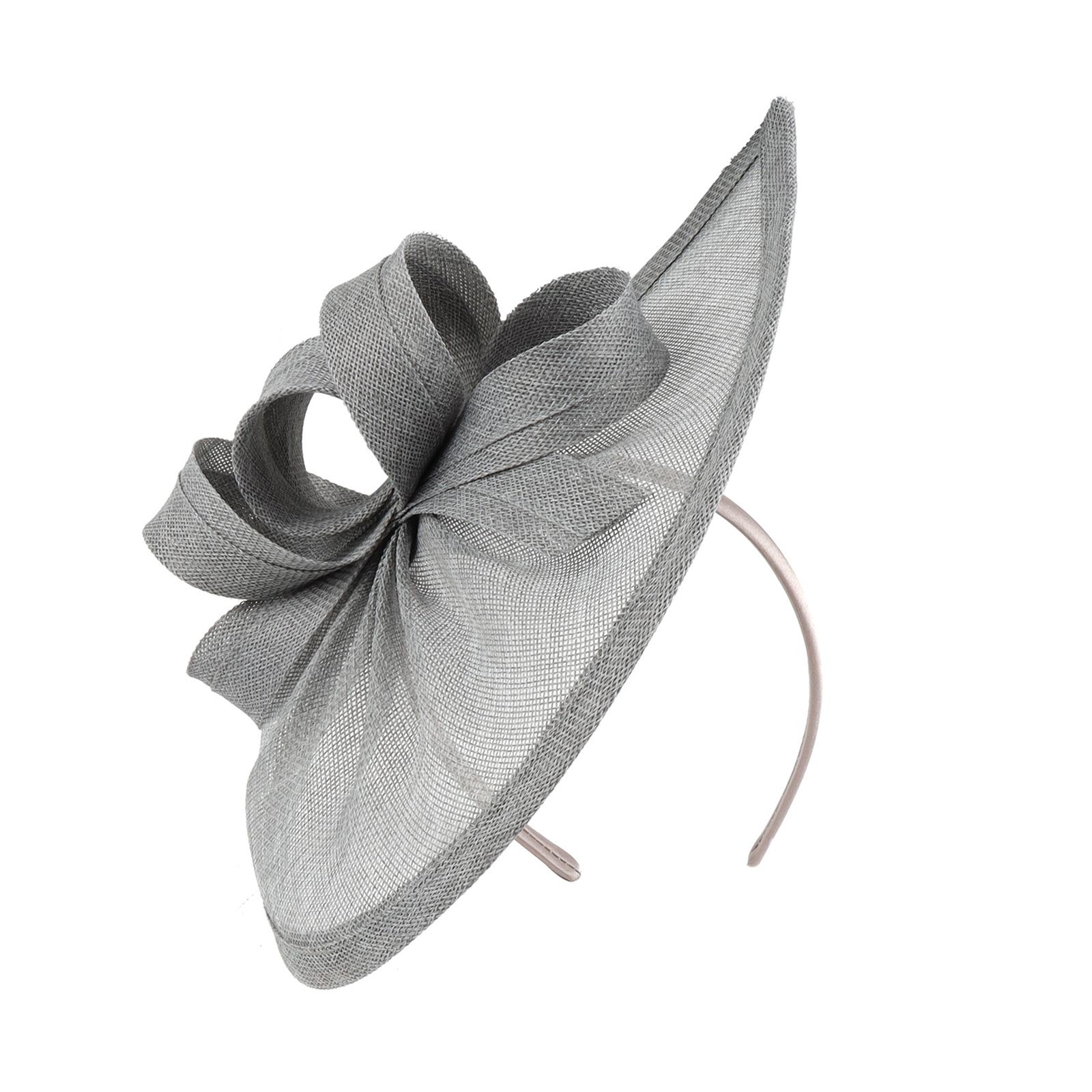 

Elegant Kentucky Derby Mesh Hat in Natural Party Hairpieces Fashion Headwear Accessory for Picnics and Beach Outings сірий