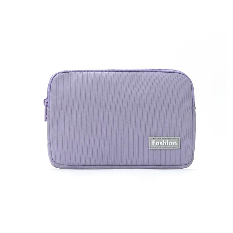 

Travel Makeup Bag Cosmetic Organizer High Aesthetic Storage Bag Large Capacity Clear Pocket Travel Portable Storage For Women Separate Toiletry Bag фіолетовий