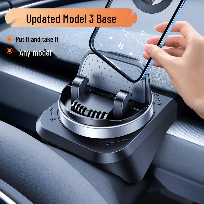 

Tesla Model Y Central Dashboard Phone Holder срібний/чорний