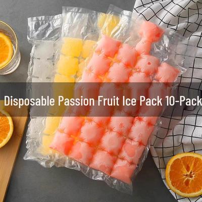 Passion Fruit Self-Sealing Disposable Ice Cube Mold Bag