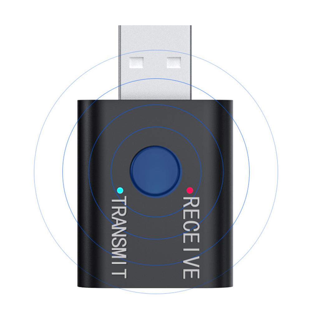 

- 2 in 1 USB Bluetooth-Compatible Adapter Wireless Laptop Headset Transmitter