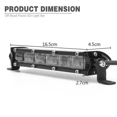 Pair 8''120W 12000LM Aluminum 6D Flood Beam Slim LED Work Light Bar Single Row Car SUV Off Road Lamps New