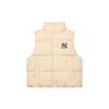 MLB FW23 Letter Round Neck Down Vest Unisex Vest Light-Sand-Brown 3ADVV0136-50SAL