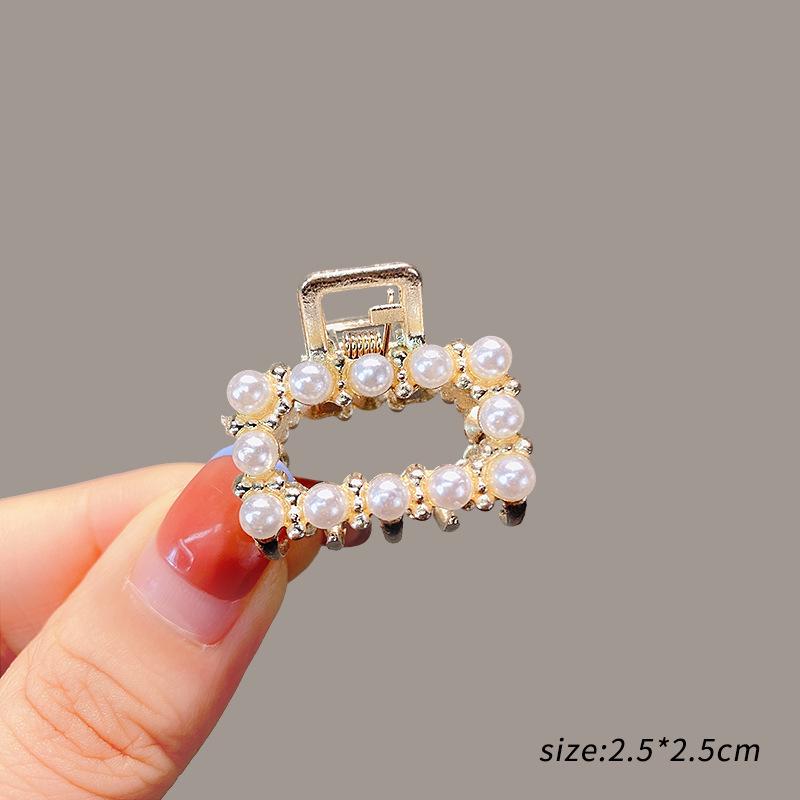 Mini Rhinestone Bow Hair Clip - Korean Style Accessory for Bangs