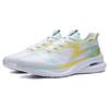 New LiNing Abrasion Resistant Breathable Low Top Running Shoes Men's White Green ARST009-2