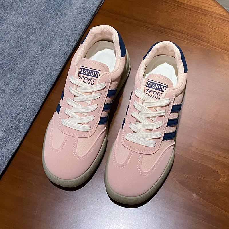 Forrest Gump Shoes Single Shoes Women's Round Head Shallow Mouth Lace-up 2025 Spring and Autumn New Height-increasing Fashion Versatile Sports Shoes