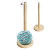 Hot Magnetic Double Yarn Holder Spinner Rotating Pendulum Knitting Stand Wooden Crochet Yarn Spindle Sewing Tool