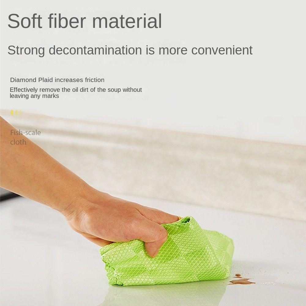 1/3 buc ușoare cârpe de curățare a sticlei lavetă din microfibră prosop de curățare a peștilor solzi de uz casnic