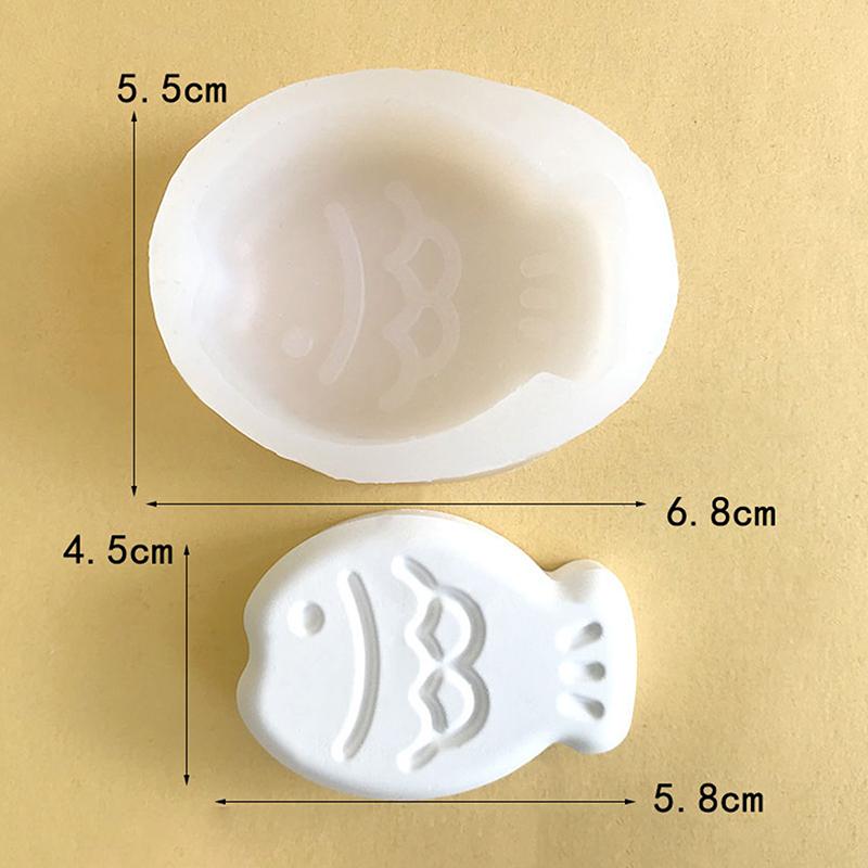 Cartoon Little Fish Snapper Roasted Cake Grinder Baked Silicone Rice Cake Mold Soap Mold Gypsum Aromatherapy