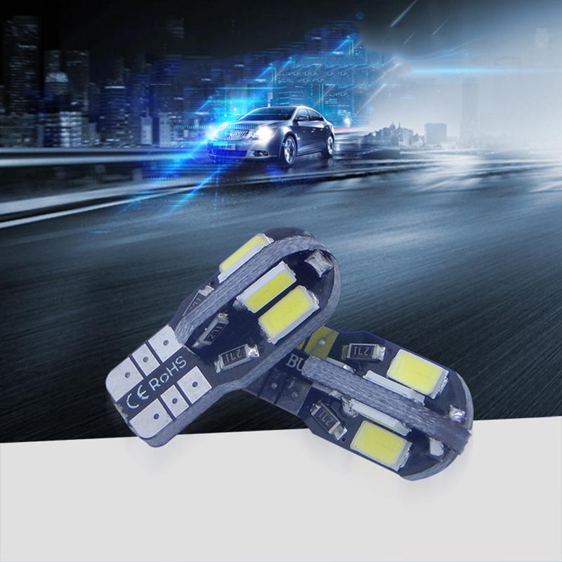 T10 LED Car Width Lamp White Light Canbus 5730 8SMD12V Car LED Bulb Side Wedge White Light 450LM For Car License Light