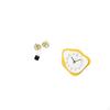 Figurine Sculpture Ornament for Desk Cabinet Housewarming Fireplace Acrylic Wall Clock Modern Office