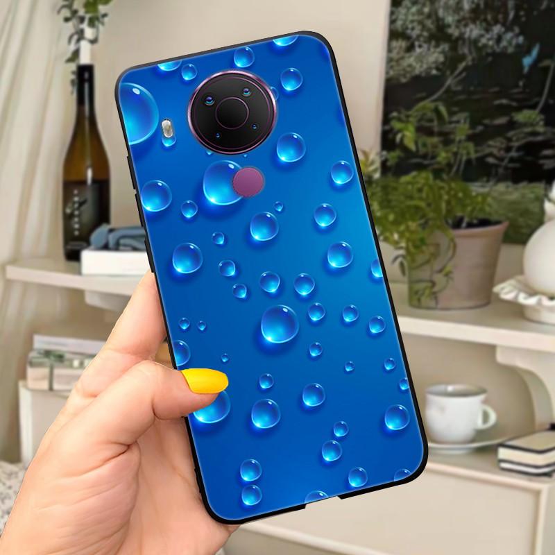 For Nokia 5.4 Case Soft Black Silicone Phone Back Cover For Nokia 5.4 Case Nokia5.4 TA-1333 TA-1340 TA-1337 TA-1328 TA-1325 Cat
