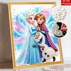 Disney Pearl Painting Frozen Princess Art Kit Adult Beginner Home Wall Decor Special Shape