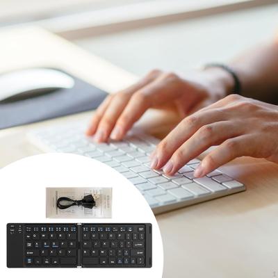 Faltbare kabellose Tastatur 64 Tasten Reise-Tastaturen für PC Smartphone Laptop