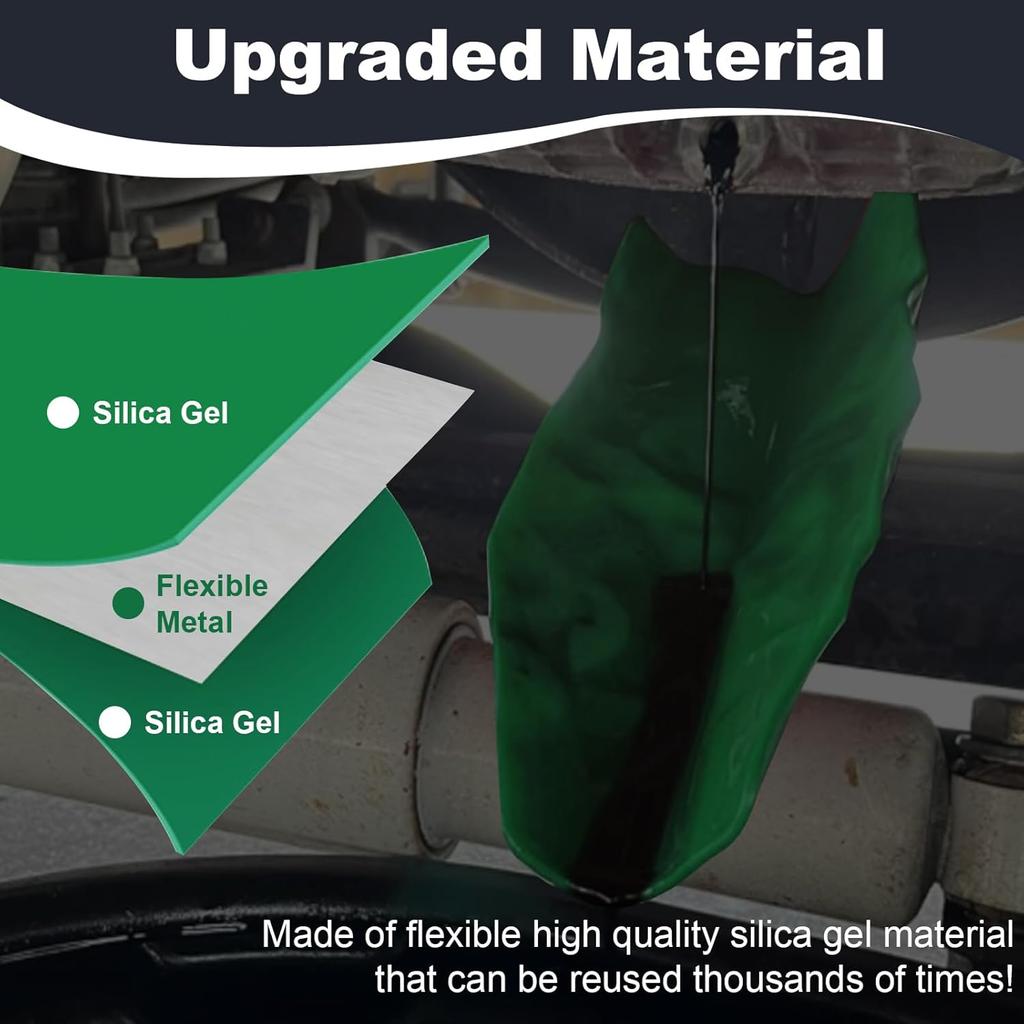 Flexible Funnel, Multi-Purpose Form A Funnel Flexible Draining Tool, Oil Drain Change Flex Foldable Filter Funnels For Automotive Use, Bendable