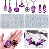 DIY Halloween Earrings Pendants Epoxy Resin Molds Skull Pumpkin Ghost Earring for Silicone Mold Craft Jewelry Making Accessories