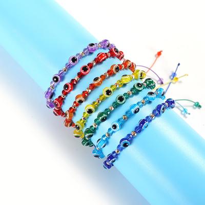 Charm Turkish Lucky Evil Eyes Bracelets for Women Handmade Braided Rope Jewelry