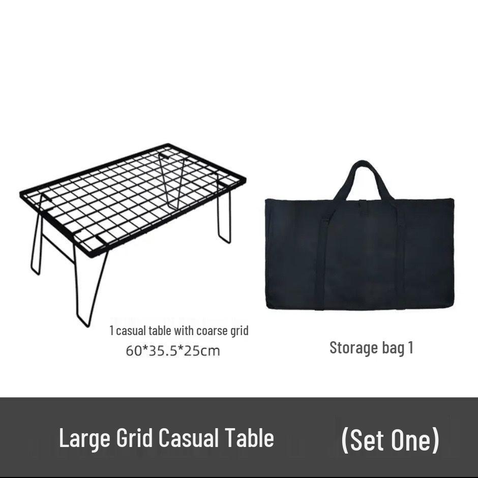 A1R Outdoor Folding Table & BBQ Storage Rack