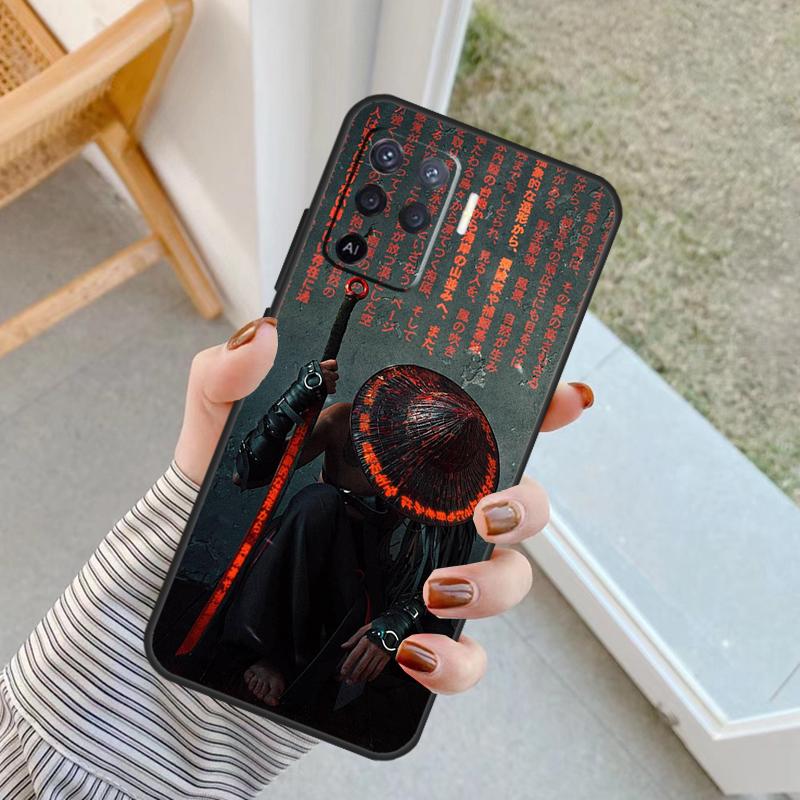 Japan Samurai Ninja Case For Oppo A5 Pro A15 A17 A57 A77 A18 A38 A58 A78 A98 A94 A74 A54 A40 A60 A80 A16 A76 A96