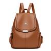 Classic Women's High-quality Plutonium Leather Female Travel Backpack Large-capacity Fashion Travel Backpack