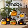 Halloween Ghost Candle Holder Candle Ceramic Decoration Arrangement Atmosphere Candy Storage Tabletop Ornament Creative Lantern