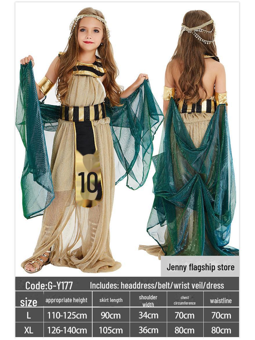 

Детский египетский костюм: Косплей Клеопатры и Фараона для греческих принцев и принцесс XL