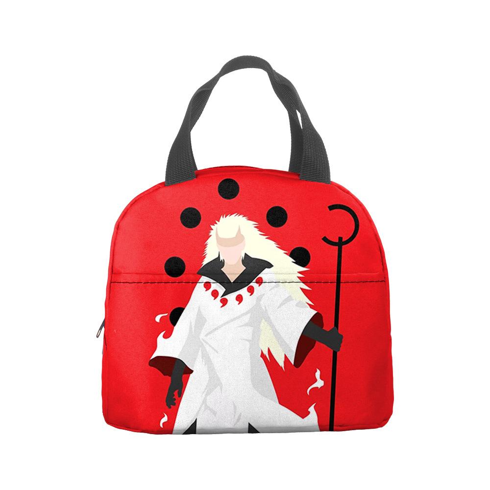 Naruto Lunch Bag, Student With Rice Insulation Bag, Large Capacity Portable Lunch Insulation Bag, Bento Bag, Outdoor Bag.