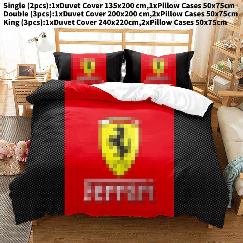 Pattern Digital Print Duvet Cover Pillowcase Set Bedroom Gift Bedding