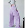Ladies' Printed High Waisted Loose Wide Leg Pants, Loose Casual Hip-hop Street Style