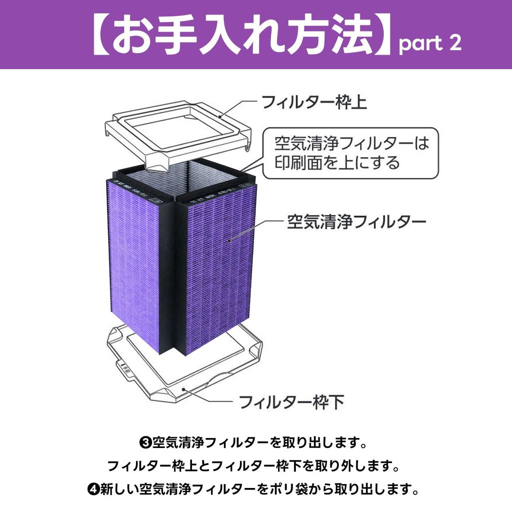 BBT BAMBOOST Air Purifier Filter PU-FA01-J PU-AA50 Compatible Replacement