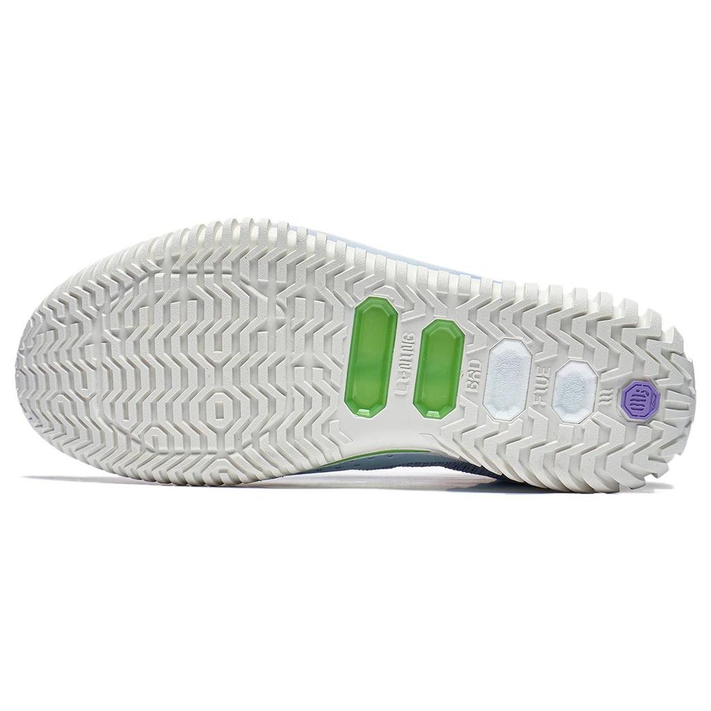 LiNing Badfive 3 Cushioning Anti-Slip And Wear-Resistant Low-Top Basketball Shoes Men's Blue Purple ABFT005-10